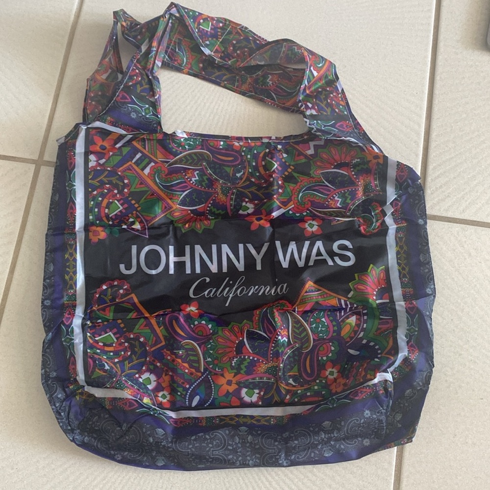 NWT Johnny Was reusable nylon tote bag